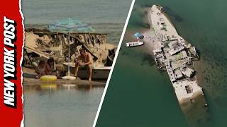 Locals Picnic On Wwii Shipwreck Unveiled By Drought
