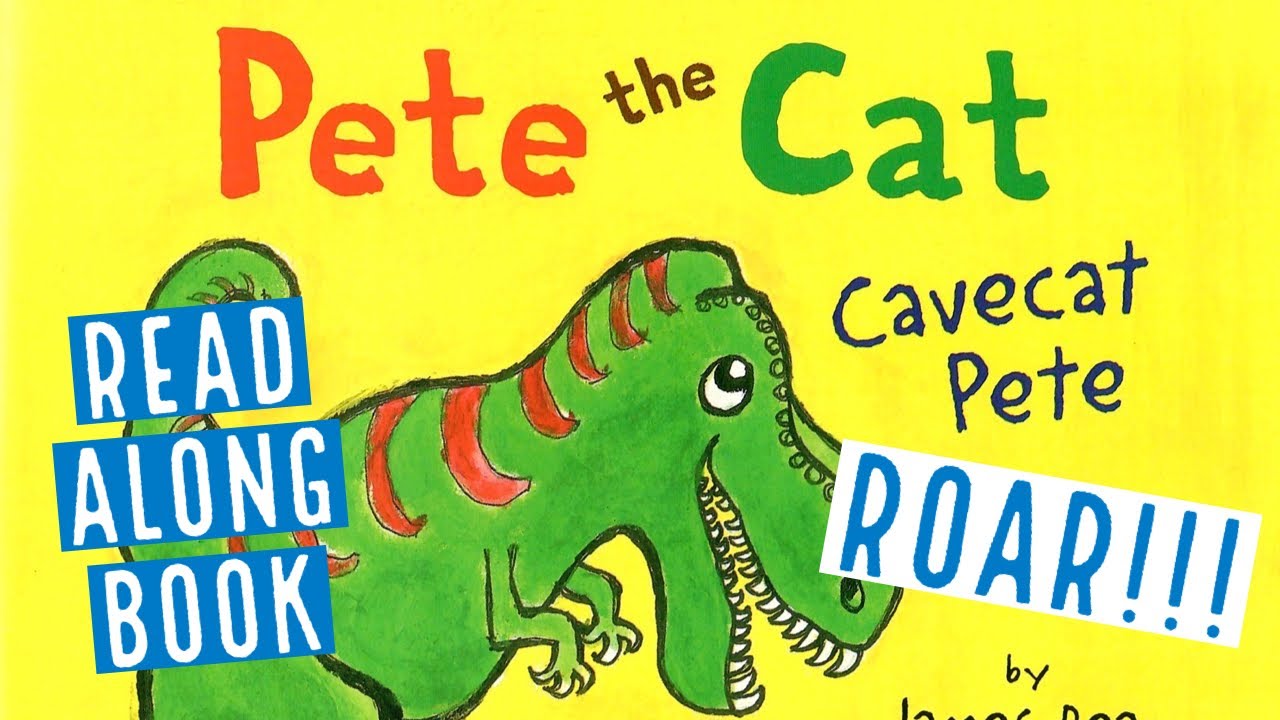 🦖🥳🎸 Pete the Cat Cavecat Pete | GoKidz | Read Aloud Book - YouTube