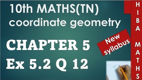 10th maths chapter 5 exercise 5.2 question 12 tn samacheer hiba maths