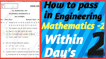 Engineering Mathematics -2 | Paper pattern | SPPU University