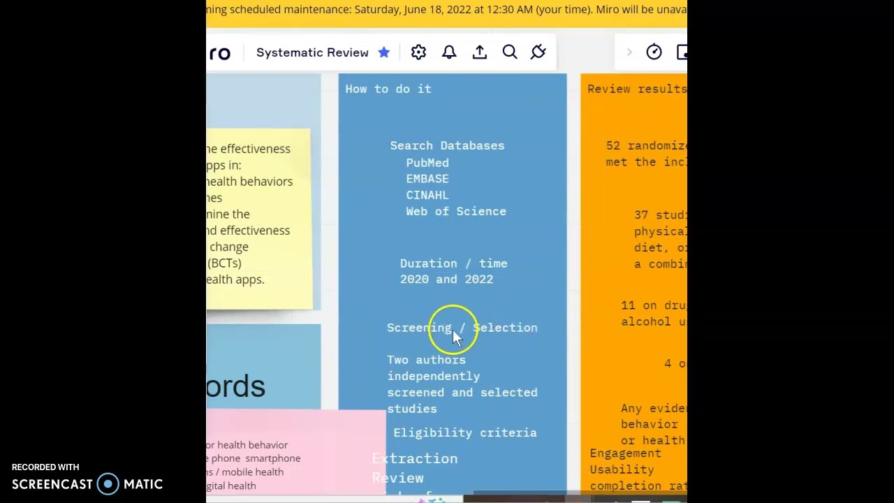 How to do a systemetic review