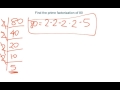 Prime Factorization Concepts and Problems