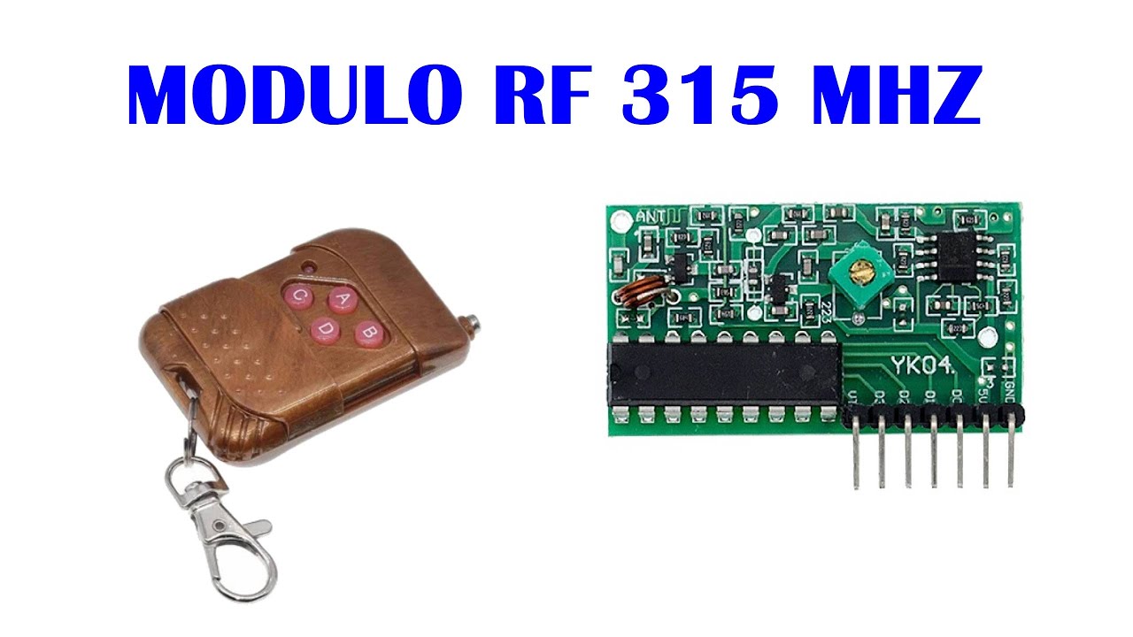 Control remoto con módulo RF de 315 MHz