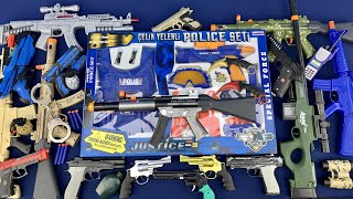 Cop Weapons, Police Toy Gun Set Unboxed - Revolver Pistols and Police Toy Rifles