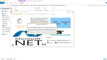 .Net 3.5 Offline Installer for Windows 10