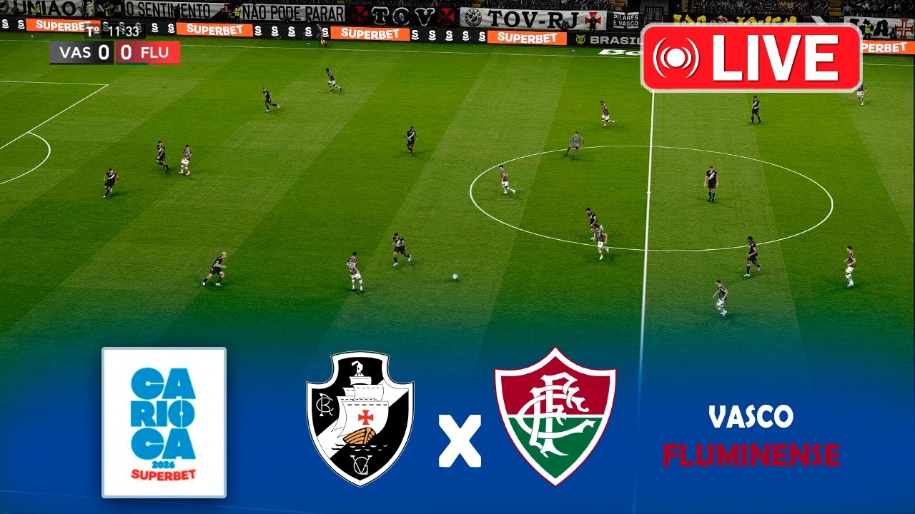 JOGO VASCO x FLUMINENSE AO VIVO HOJE | CARIOCÃO 2026 | MELHORES MOMENTOS