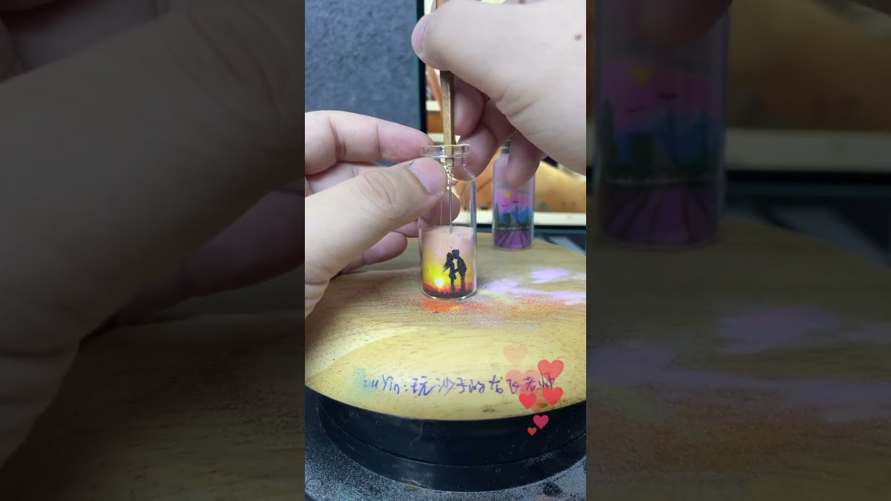 a simple sandart bottle. 