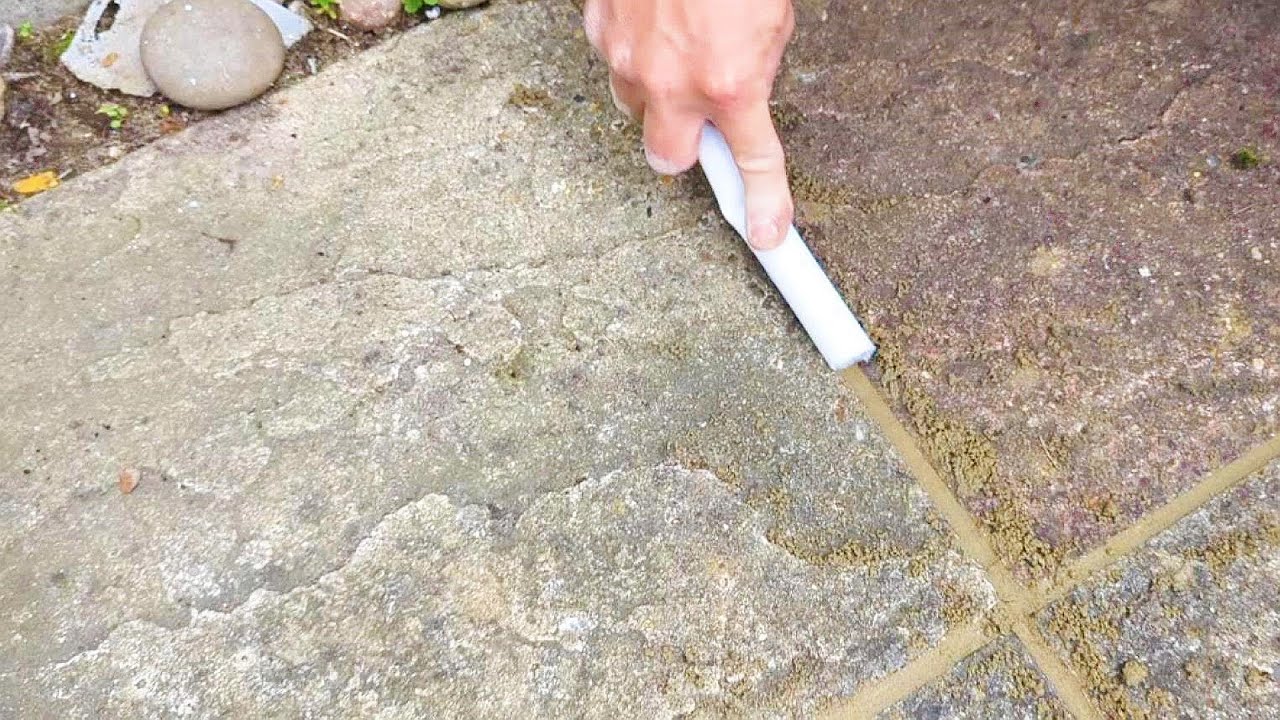 How to clean \u0026 repoint a patio