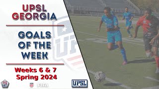 Top Goals  - UPSL Georgia Premier Division - Weeks 6 and 7