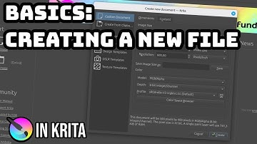 Krita Basics: How to Create a New File (Tutorial for Beginners)