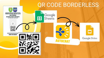 QR code automatic google sheet to slide by Autocrat | QR Code Borderless