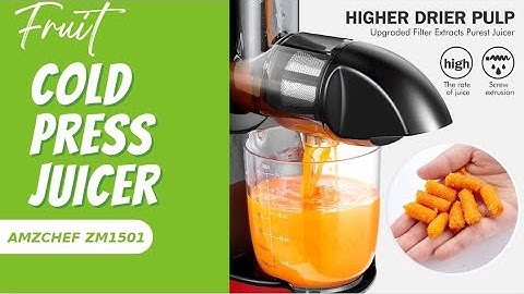 Cold Pressed carrot juice | AMZCHEF ZM1501 Slow Masticating Juicer