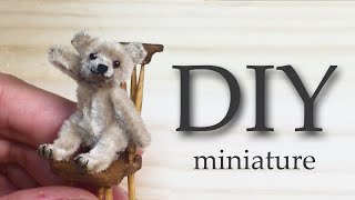 DIY miniatureモールベアを作ろう！How to make a Pipe Cleaner Teddy Bear