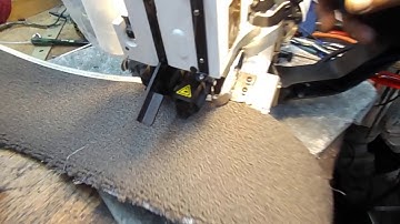 Carpet binding machine NC MIL2017 Bobbinless Sewn carpet serging tape samples