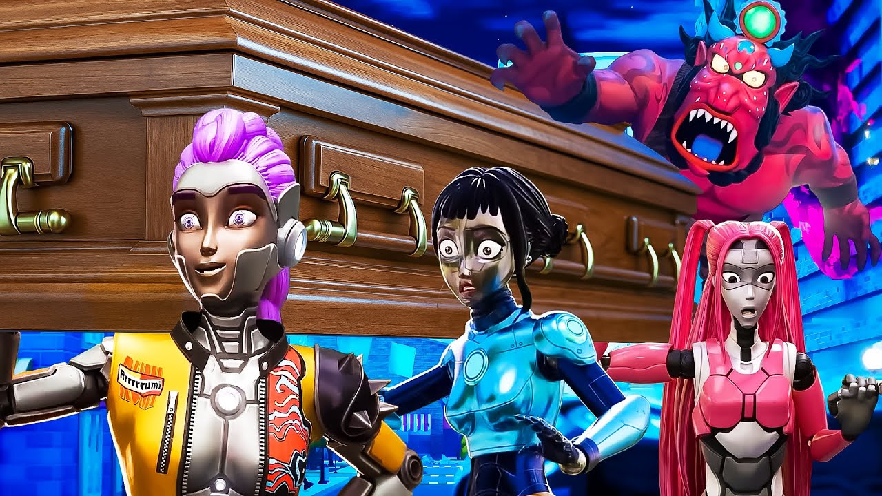 Rumi, Mira & Zoey ROBOTS - Kpop Demon Hunters | Coffin Dance Song (COVER)