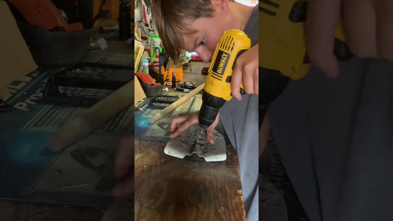 Fixing broken shovel ￼￼