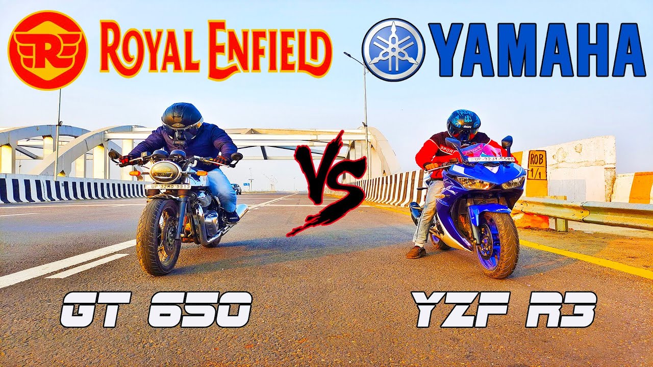 YAMAHA YZF R3 VS RE CONTINENTAL GT 650 😱SHOCKING RESULTS 