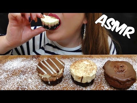 ASMR MINI DESSERT CAKES *STRAWBERRY CHEESECAKE, TRIPLE CHOCOLATE MOUSSE, TRUFFLE & TIRAMISU