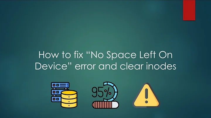 How to fix “No Space Left On Device” error and clear inodes on a Linux server