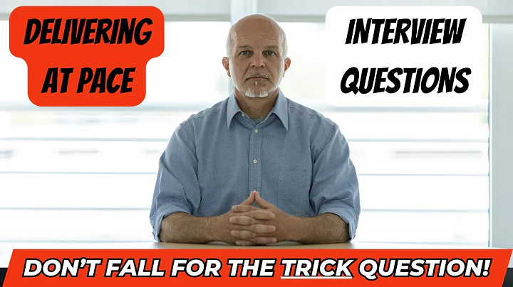 Delivering at Pace Interview Questions - Civil Service Behaviours - Success Profiles - Answer Tips