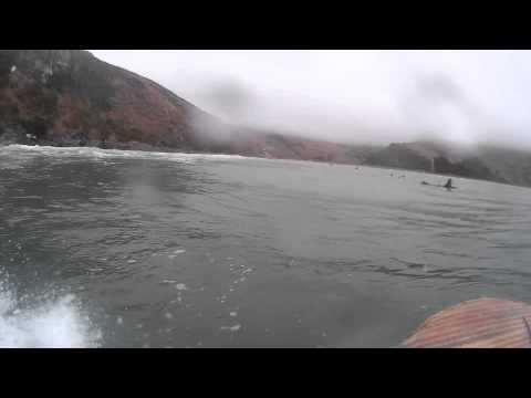 A session at Whareakeake / Murdering Bay., Whareakeake / Murdering Bay surf spot, Dunedin / Otago, New Zealand.