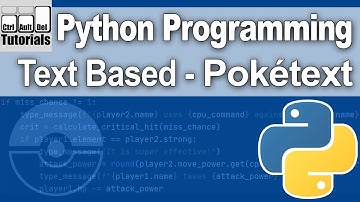 Python Programming - Text Based - Poketext