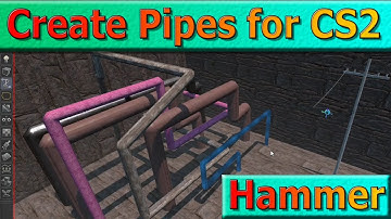 Pipes with the Path Tool in Hammer, Counter-Strike 2, Source 2 guide, CS2 mapping Tutorial