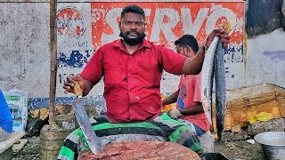 SELVAM FRESH BARRACUDA AMAZING SLICING CUTS🔪KF FISH CUTS