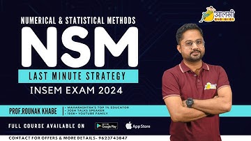 How to Pass SPPU NSM Insem Exam Easily | NSM Last Minute Strategy | Aalsi Engineer | With Rounak Sir