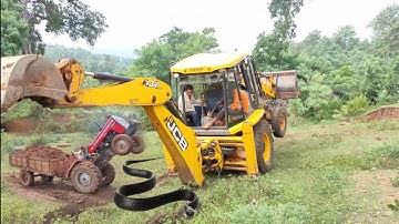 JCB 3DX Machine | Jcb video | Jcb | JCB loading Mahindra tractor | eicher 551 tractor | JCB Khudai