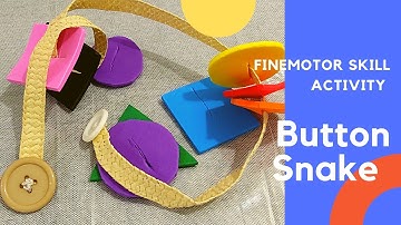 Button Snake Activity for Finemotor Skill #finemoter #kidsactivities