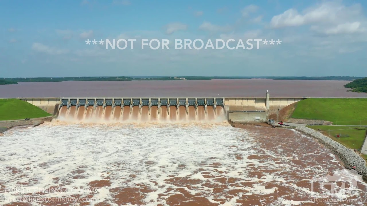 05/28/19 Mannford, Oklahoma - Keystone Lake Dam Flooding