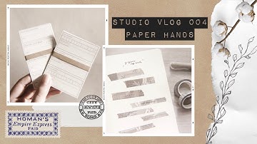 — paper hands studio vlog 004 | making handmade memo pads + new washi tapes