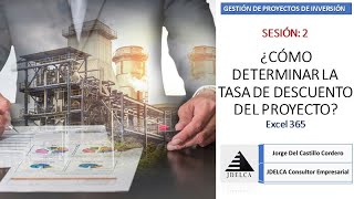 ¿CÓMO DETERMINAR LA TASA DE DESCUENTO DE UN PROYECTO DE INVERSIÓN? - SESIÓN 2