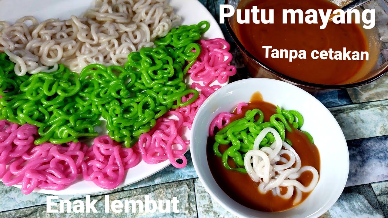 Kue Putu Mayang yang enak lembut dan kenyal