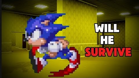 What if SONIC enters the backrooms(WILL he SURVIVE?)