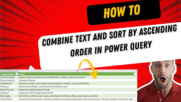 How to combine text and sort it by ascending order in power query #powerquerytips