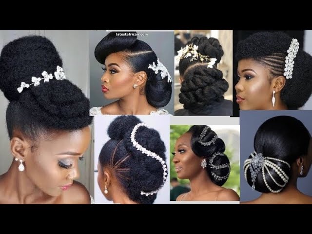 Natural Afro Wedding Hairstyles 2024