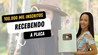 Ariane Loureiro | Recebendo a placa dos 100.000 Inscritos | #arianeloureiro