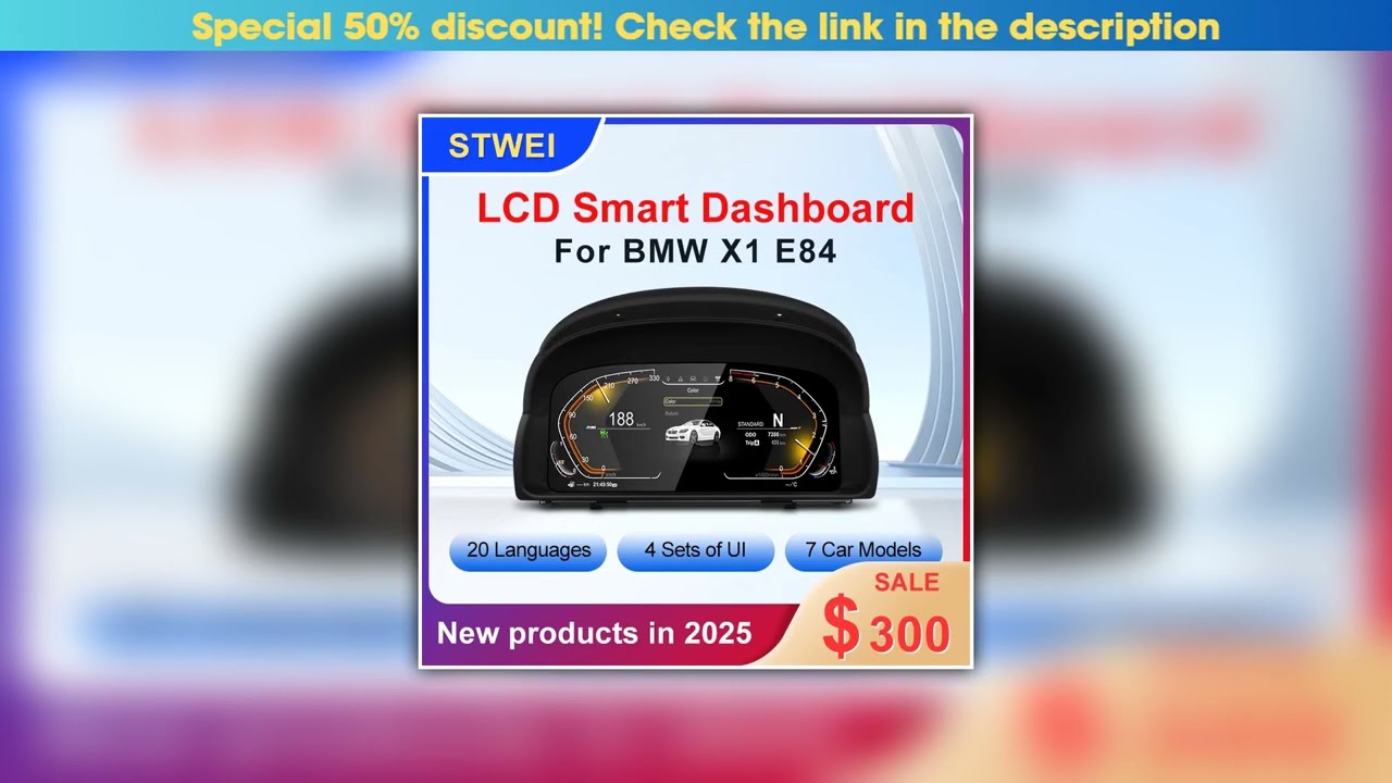 Review STWEI 11inch New Product Facroy Price Digital LCD Car Dashboard For BMW X1 E84 2013 2010 201