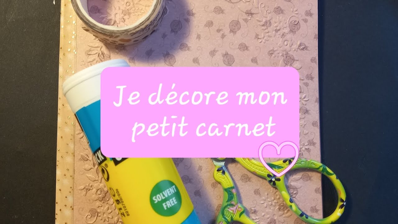Moment créatif décoration de mon carnet ! 🥰💕 