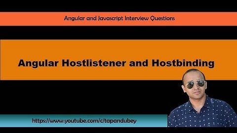 hostlistener and host binding in angular