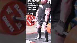 The GREATEST Show Of Strength The World Has Ever Seen! #gym #deadlift  #shorts