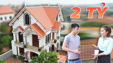 Mẫu Nhà Biệt Thự 2 Tầng Mái Thái Cực Kỳ Đặc Biệt Có Giá 2 Tỷ Tại Hoài Đức, Hà Nội