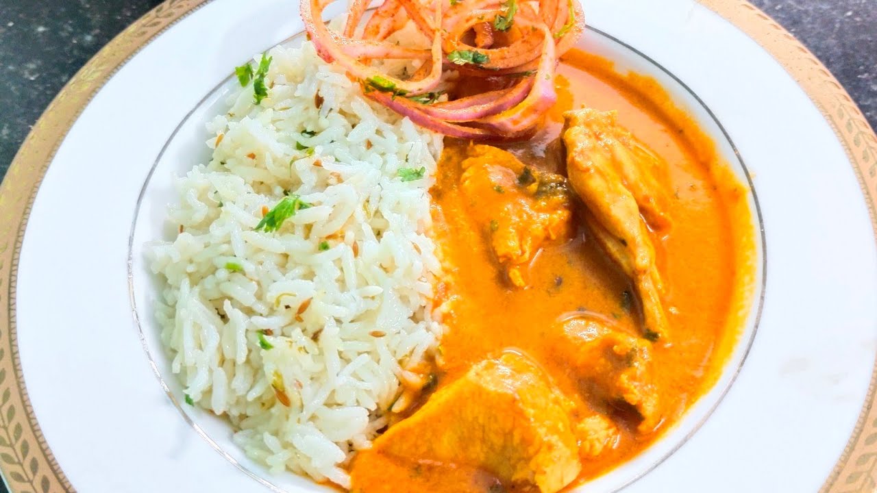 Cashew Chicken Curry / Chicken Curry without coconut & spices / Rich,Nutty Cashew Chicken Gravy / 😋