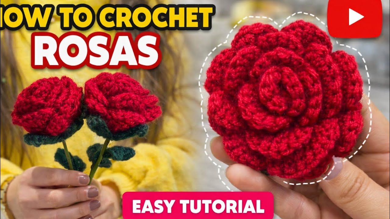 How to crochet rose |crochet rose| crocheting |