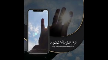 سورة الزمر / أمّن هو قانت آناء الليل || القارئ عمّار ||✨.