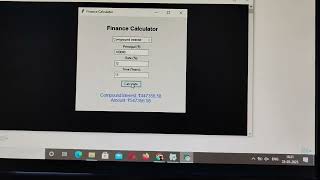 GUI based Finance Calculator in python