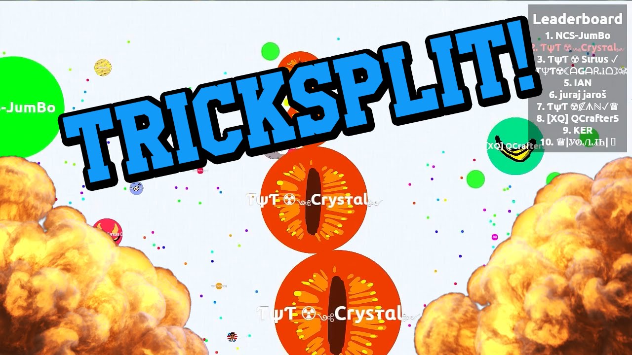 Craziest Agar.io Tricksplits // Agario Tricksplit Compilation!