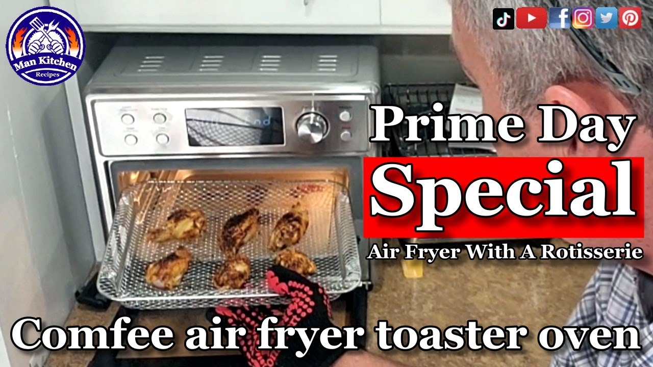COMFEE 12 in 1 Oven Air Fryer Review, Can it fit a 5lb Chicken